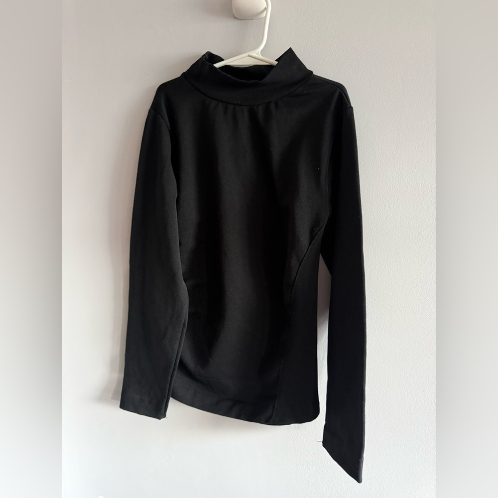 Black Turtleneck Long Sleeve Top.